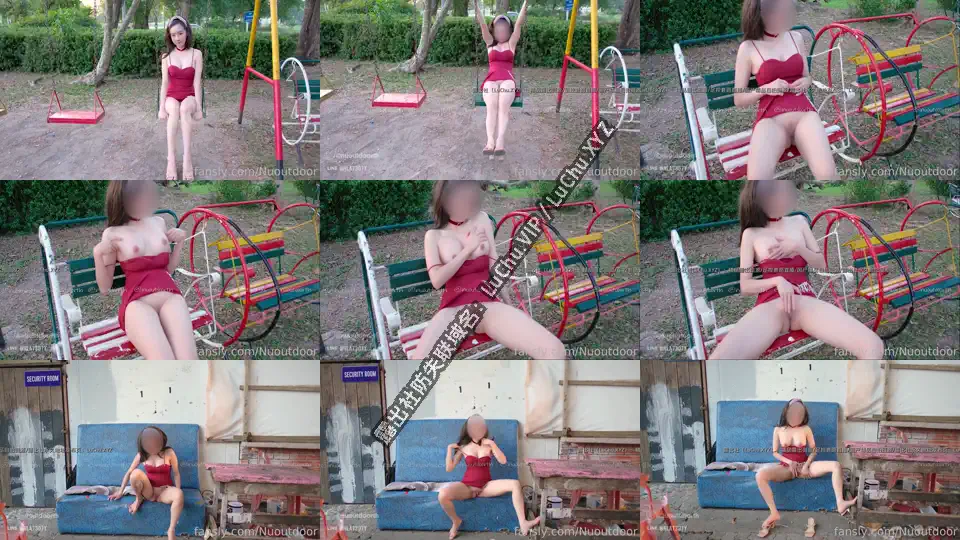 Nu-ylr小姐姐，无毛白虎鲍鱼，秋千上露出身体