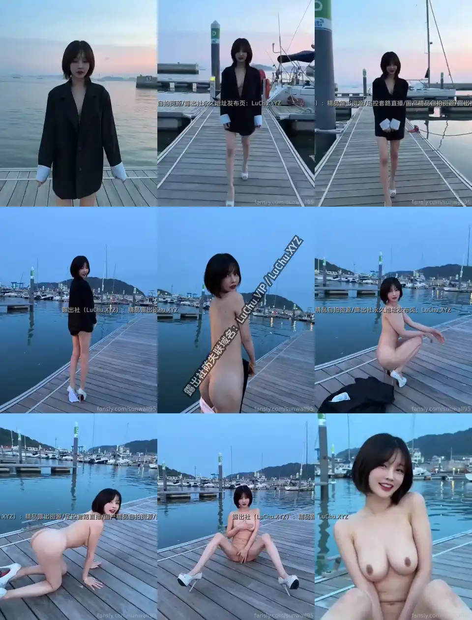 户外露出 韩国女团成员户外全裸  身材一流啊