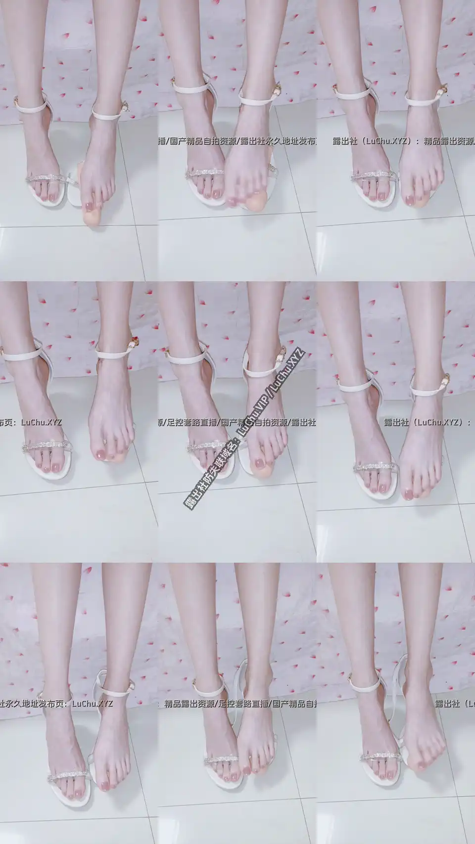 透明高跟鞋粉嫩极品玉足模拟足交（9） #足控 #模拟足交