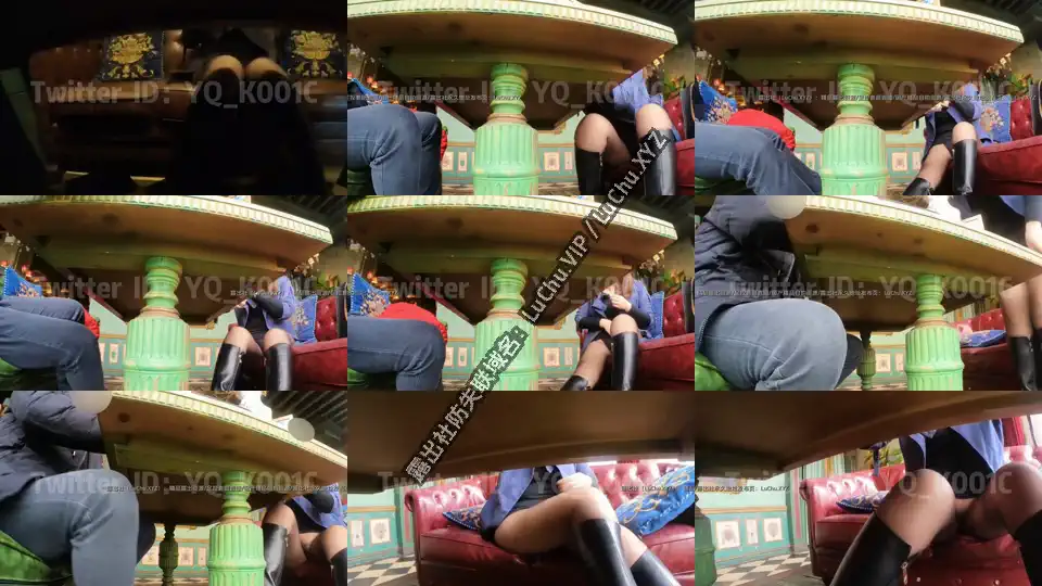 退网淫妻大神 #YQK 餐厅不穿内裤露出黑森林 #自购