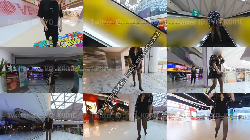 退网淫妻大神 #YQK 商场电梯露出 #自购