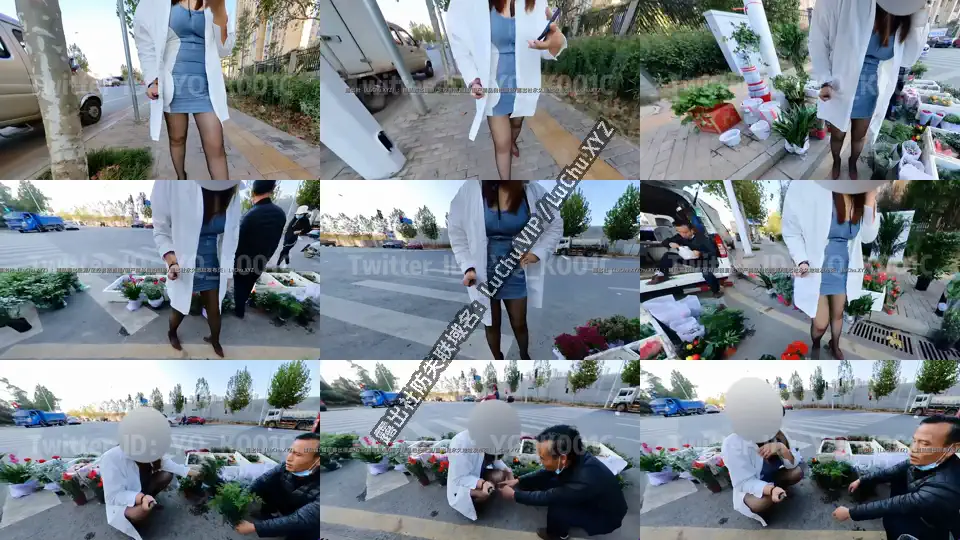 退网淫妻大神 #YQK 路边买花露出勾引老板 #自购