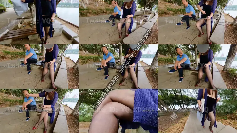 退网淫妻大神 #YQK 湖边人前露出 #自购